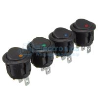 (image for) SPST Round Rocker Switch with light (SWR026)